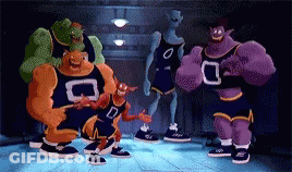 Cartoon Characters Standing Together GIF