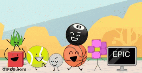 Cartoon Characters Standing Together GIF