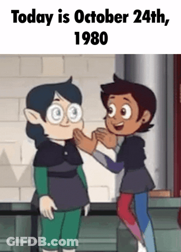 Cartoon Characters Standing Together October 24 1980 GIF