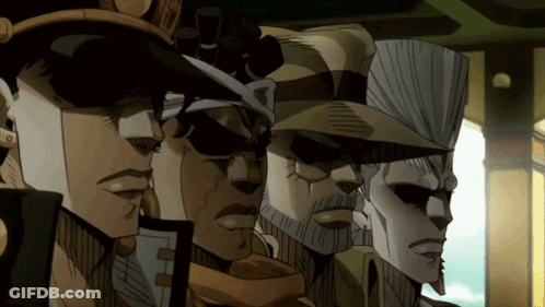 Cartoon Characters Standing Together One Wearing Sunglasses GIF