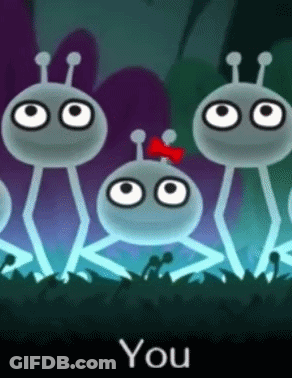 Cartoon Characters Standing Together Saying You GIF