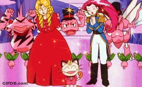 Cartoon Characters Standing Together GIF