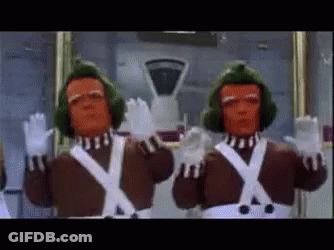 Cartoon Characters Standing With Hands Up GIF