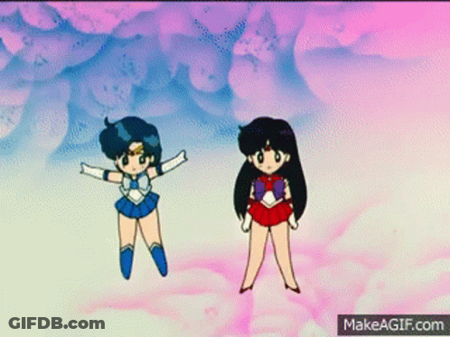 Cartoon Characters Standing With Makeagif.com GIF