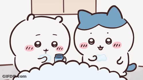 Cartoon Characters Taking A Bath GIF