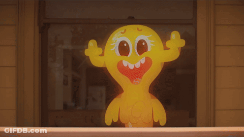Cartoon Characters Tied Up In Back Seat Of Car GIF