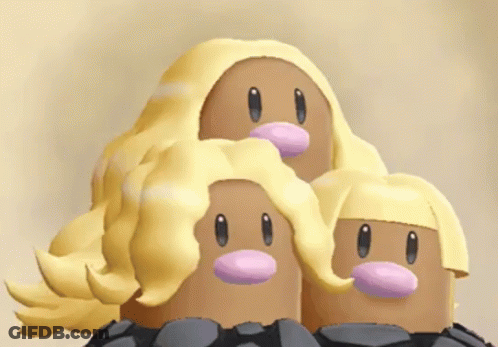 Cartoon Characters With Blonde Hair And Pink Noses GIF