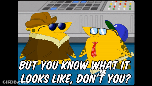 Cartoon Characters With Caption GIF