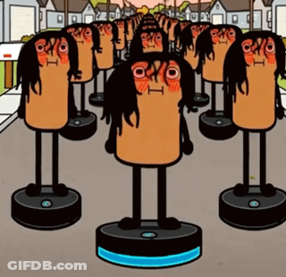 Cartoon Characters With H On Face GIF