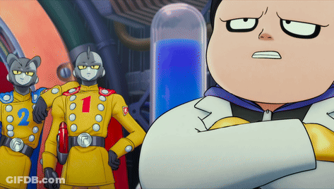 Cartoon Characters With Number 2 On Chest GIF