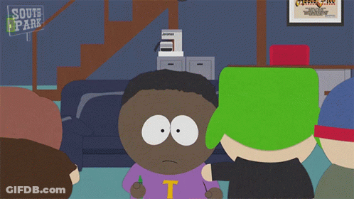 Cartoon Characters With South Park Sign GIF