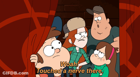 Cartoon Characters Woah Touched A Nerve There GIF
