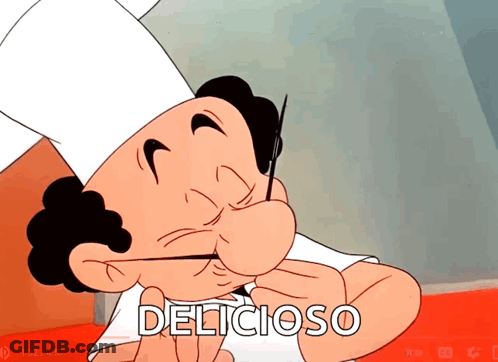 Cartoon Chef Delicioso GIF