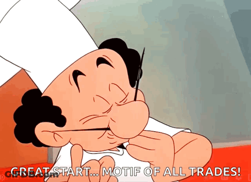 Cartoon Chef Saying Great Start GIF
