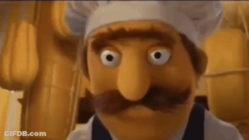 Cartoon Chef With Mustache And Chef Hat GIF