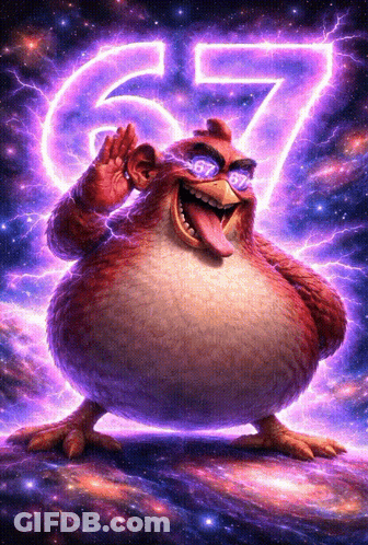 Cartoon Chicken In Sunglasses With Glowing 67 GIF