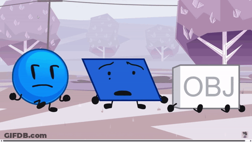 Cartoon Circle Square Box Saying Object GIF