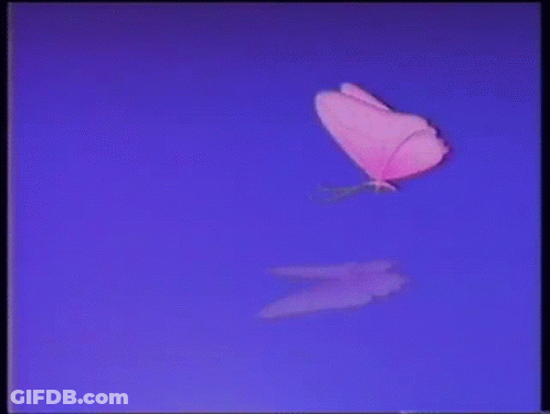 Cartoon City At Sunset With Pink Sky Heart GIF