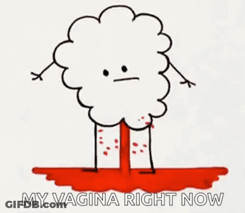 Cartoon Cloud With Blood GIF
