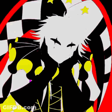 Cartoon Clown With White Mask GIF