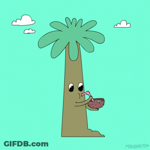 Cartoon Coconut Tree GIF