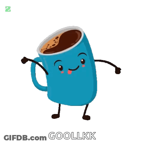 Cartoon Coffee Cup With Arms And Legs GIF