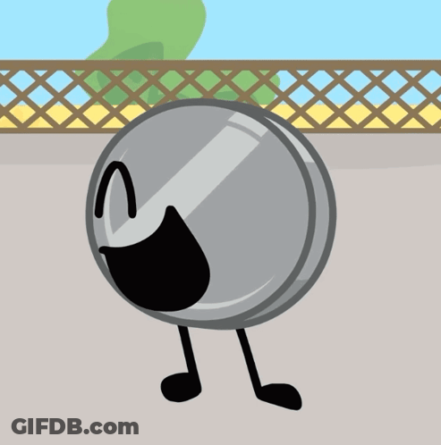 Cartoon Coin With Face And Limbs GIF