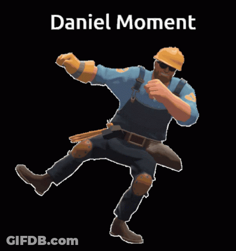 Cartoon Construction Worker With Daniel Moment GIF
