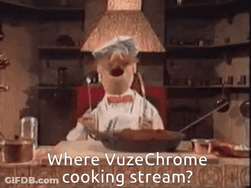Cartoon Cooking In Kitchen Asking Where Vuzechrome Cooking Stream GIF