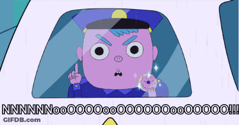 Cartoon Cop Bee And Puppy Cat GIF