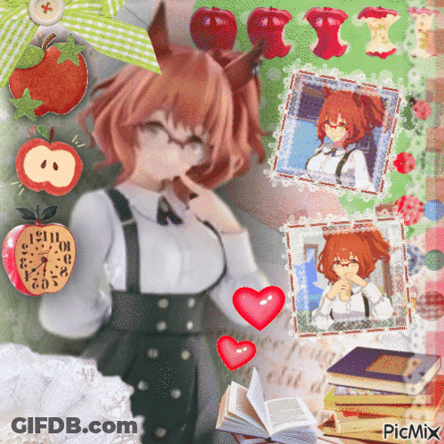 Cartoon Couple With Letter A GIF