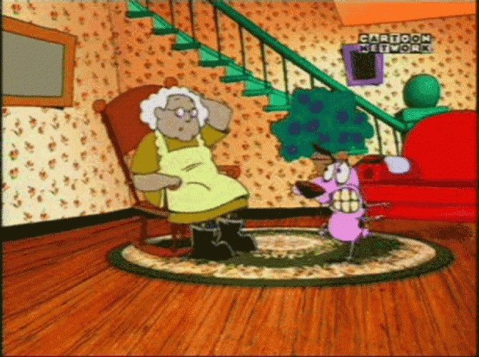 Cartoon Courage The Cowardly Dog GIF