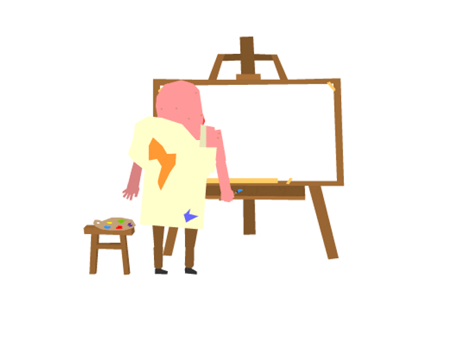 Cartoon Cow Art GIF
