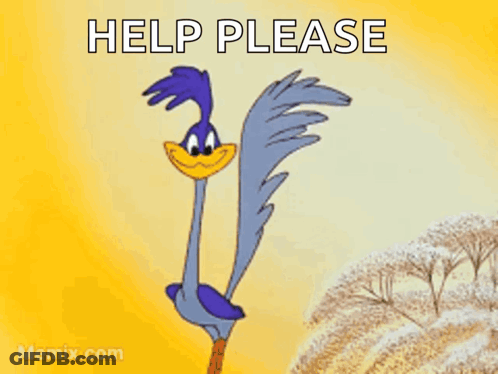 Cartoon Coyote Holding Hi Sign GIF