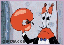 Cartoon Crab In Tuxedo And Bow Tie GIF
