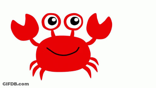 Cartoon Crab Saying Meeeoww Mrrp GIF