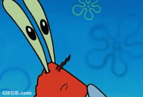 Cartoon Crab Saying Oh No GIF