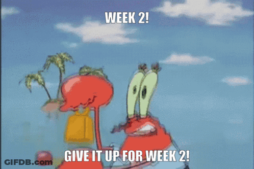 Cartoon Crab Saying Week 2 GIF