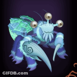 Cartoon Crab With Turtle Shell GIF