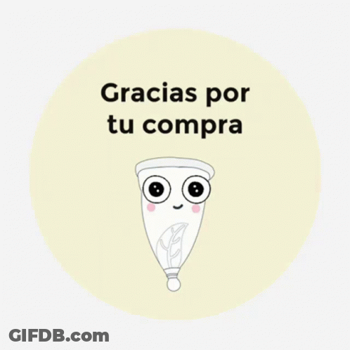 Cartoon Cup Face Gracias Por Tu Compra GIF