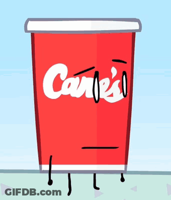 Cartoon Cup Saying Care's GIF