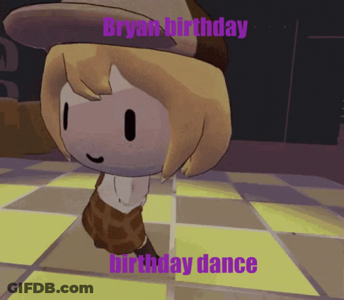 Cartoon Dancing Bryan Birthday Birthday Dance GIF