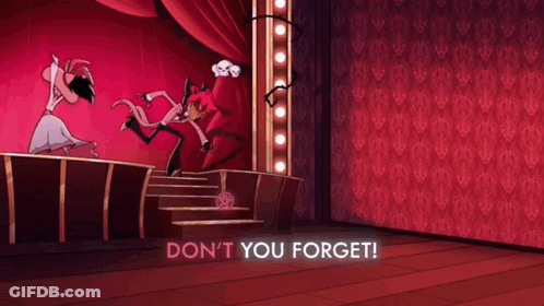 Cartoon Dancing Don't You Forget Behind Him GIF