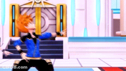 Cartoon Dancing In Front Of Door GIF