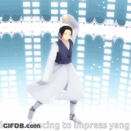 Cartoon Dancing Korea Dancing To Impress Yang GIF