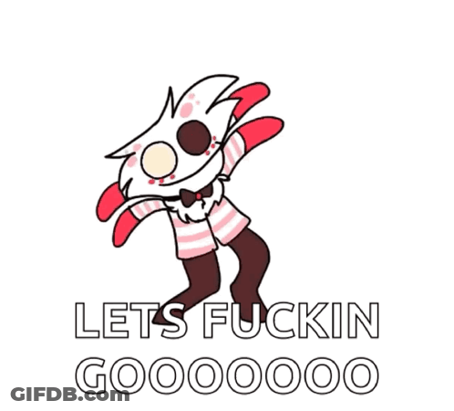 Cartoon Dancing Let's Fuckin Gooooo GIF