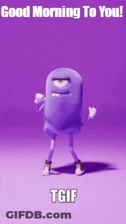 Cartoon Dancing Says Good Morning TGIF GIF