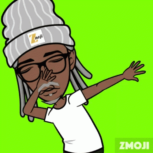 Cartoon Dap In Colorful Background GIF