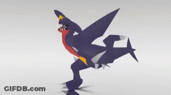 Cartoon Dinosaur Flying With Wings Spread GIF