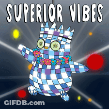 Cartoon Disco Ball Superior Vibes GIF